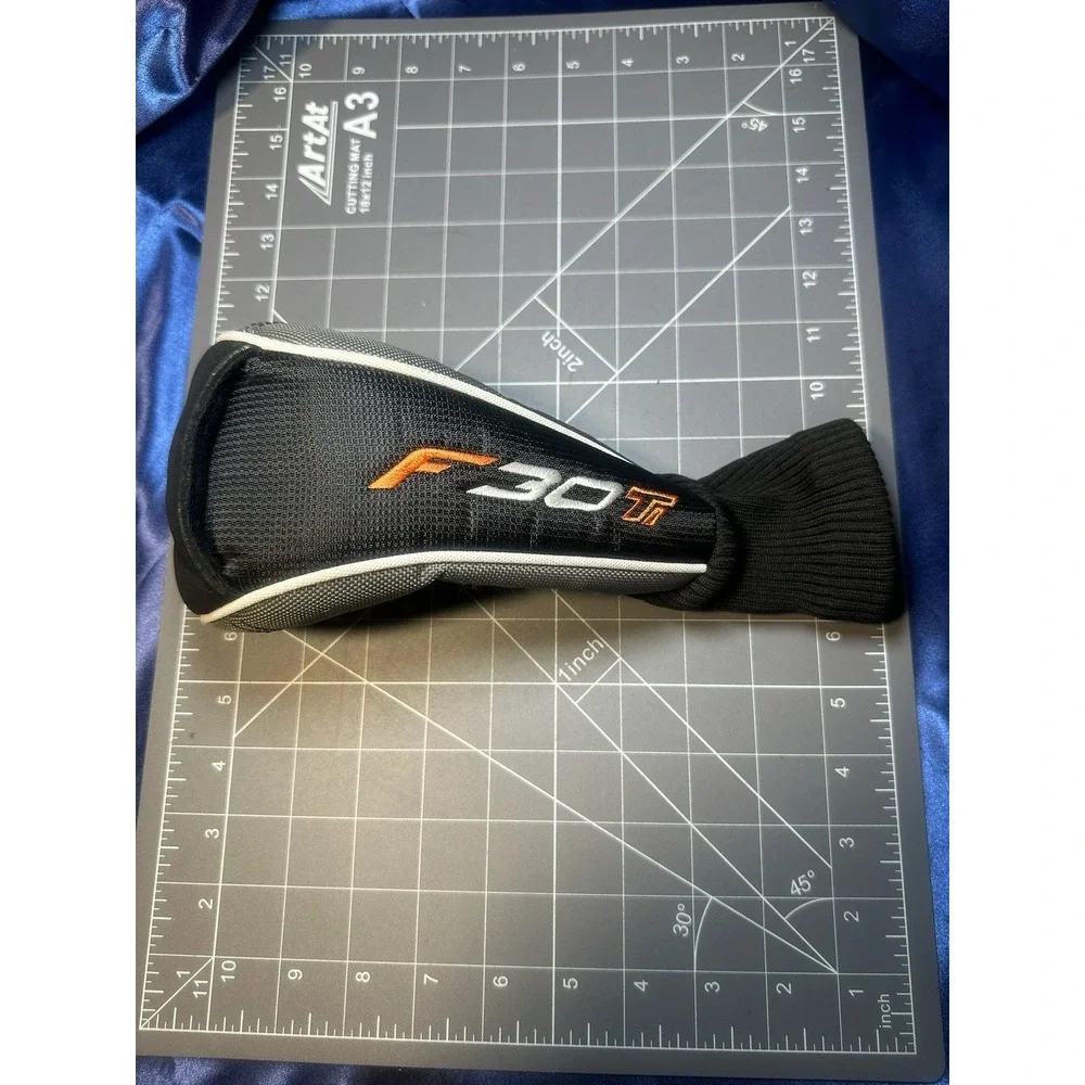 Nickent 3F Fairway Wood Golf Club Headcover Black Gray Orange Long Sock